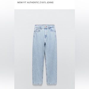 Zara mom fit authentic z1975 jeans